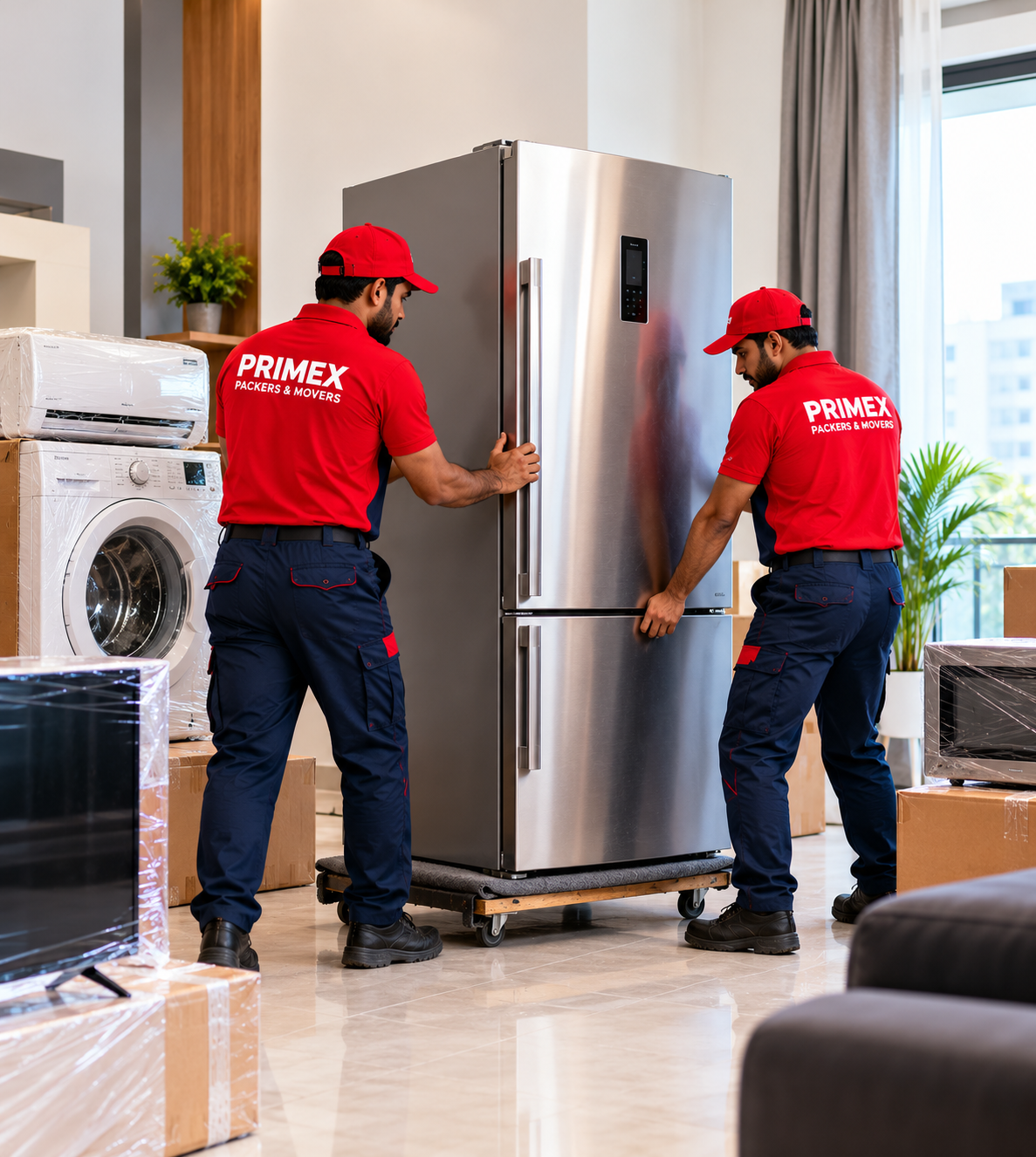 Primex Packers and Movers appliance relocation service