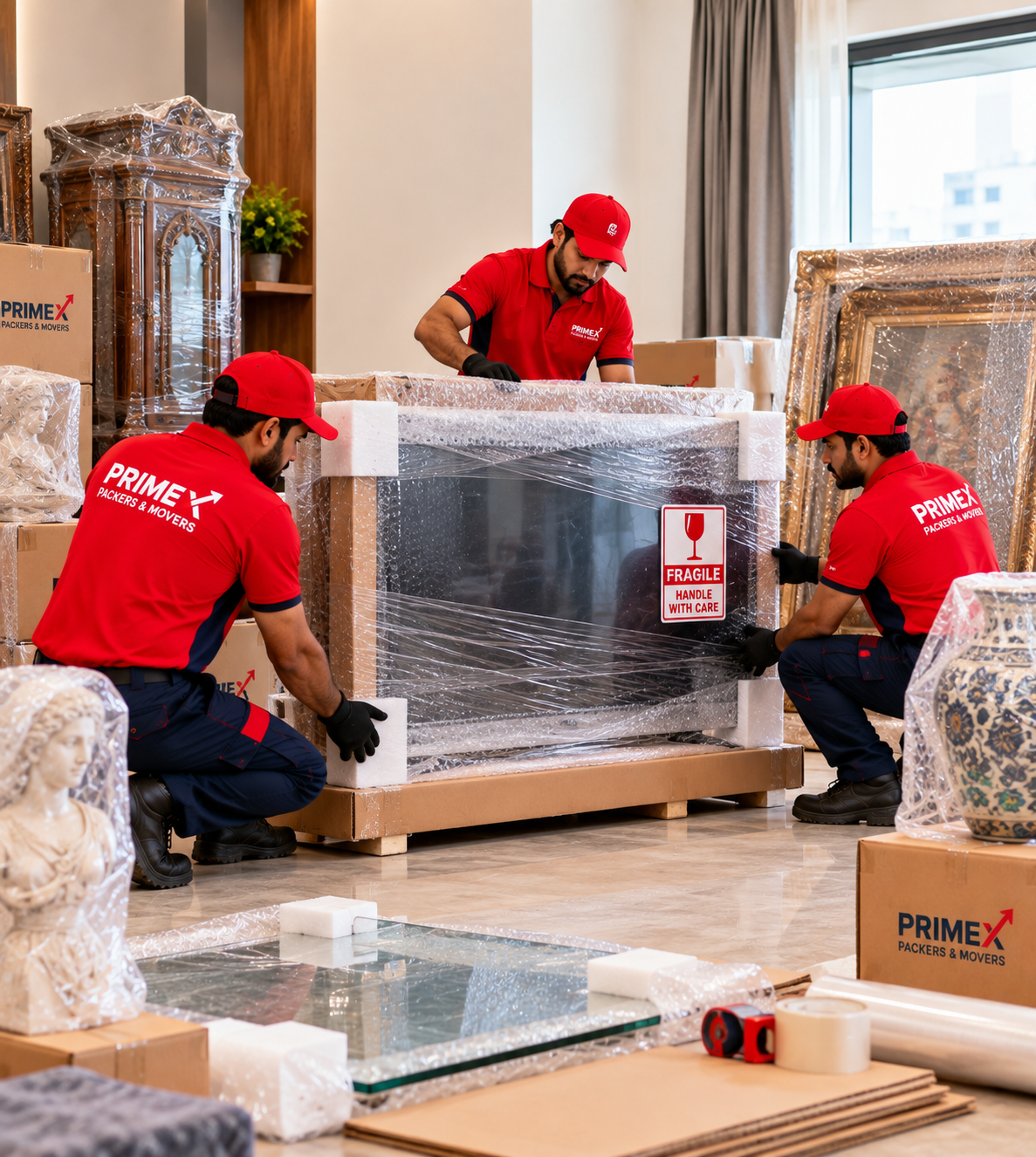 Primex Packers and Movers fragile and specialty moving service