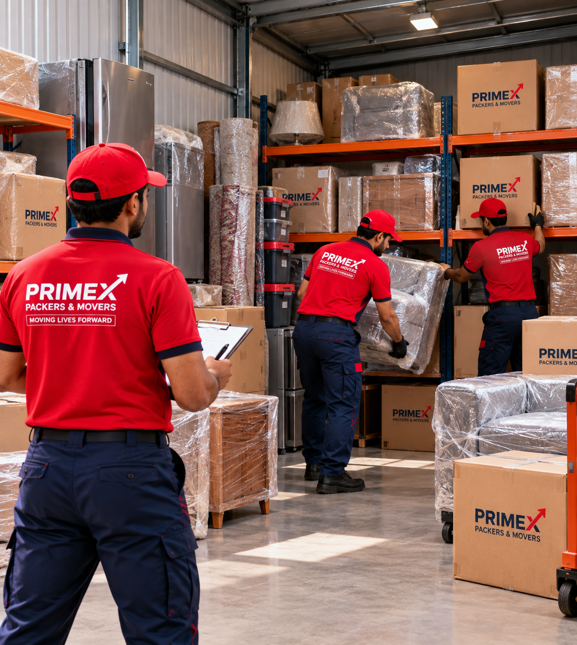Primex Packers and Movers secure storage service