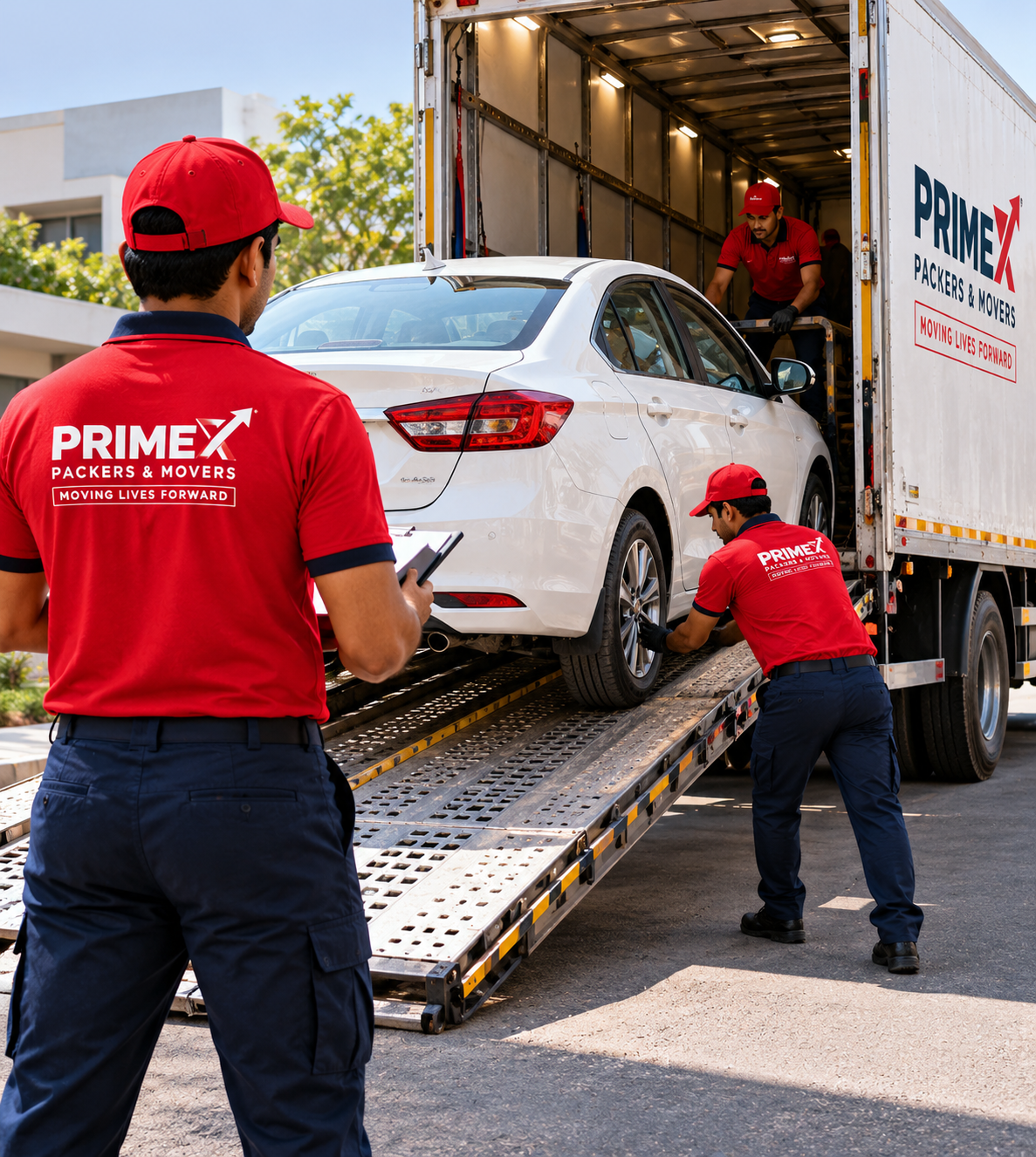 Primex Packers and Movers vehicle transportation service